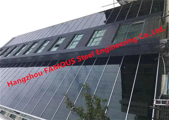 چین دیوار پرده ای تاشو فتوولتائیک یکپارچه ساختمان با انرژی خورشیدی برای ساختمان اداری تامین کننده