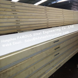 چین صفحات اتاق یخچال و فریزر پلی استایرن تراکم 42 کیلوگرم با فولاد رنگی / ورق فولاد ضد زنگ خارجی تامین کننده