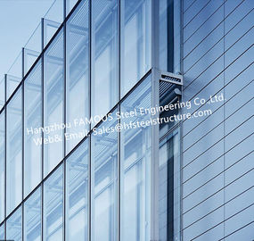 چین دو لایه عایق شیشه ای Curtain Wall Stick ساخته شده سیستم Transparant تامین کننده