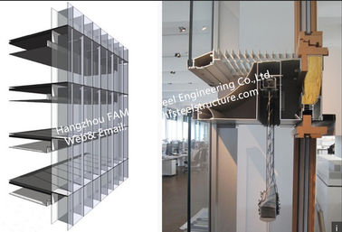 چین دیوار شیشه ای دیواری تهویه مطبوع ساختمان اداری ساختمان دیوار شیشه ای پرده شیشه ای ساخته شده است تامین کننده