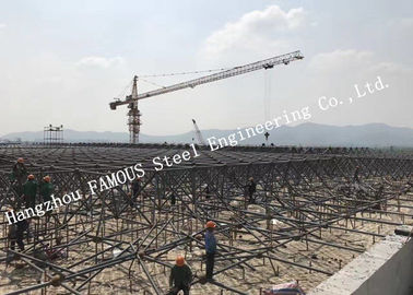 چین سازه های فلزی پیش ساخته صنعتی با درمان سطح گالوانیزه داغ تامین کننده