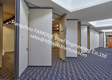 چین پانل های PVC پانل درب های آکاردئون کشویی آکوستون آینه ای برای اتاق کنفرانس تامین کننده