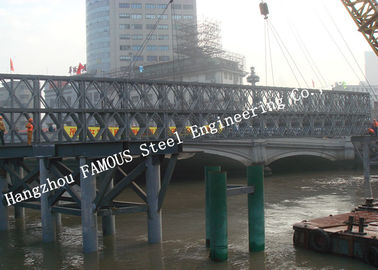 چین Q345B Pre Engineered Modular Steel Bailey Bridge ظرفیت سنگین عمر طولانی خستگی تامین کننده