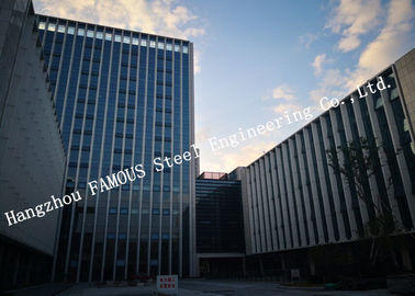 چین قاب شیشه ای پرده ای چند جداره قاب فلزی برای مرکز خرید دفتر CBD تامین کننده