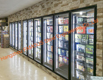 چین درب شیشه ای گرمکن سوپر مارکت برای اتاق سرد / قطعات یخچال / فریزر تامین کننده