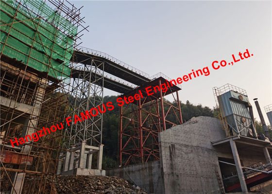 چین پروژه معدن انتقال تسمه نقاله راهرو ساخت گالری ساختمانی از فولاد صنعتی تامین کننده