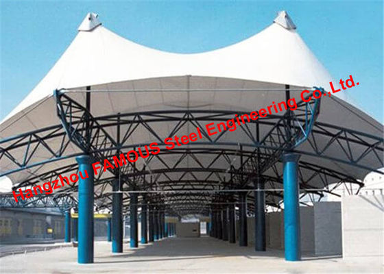 چین Structural Steel Truss Membrane Carports Car Canopy Garage Shelter نیوزلند استاندارد آمریکا تامین کننده