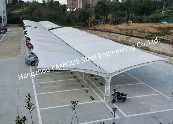 چین سقف تک شیب سقف فضای باز سازه فولادی غشا پارکینگ تامین کننده