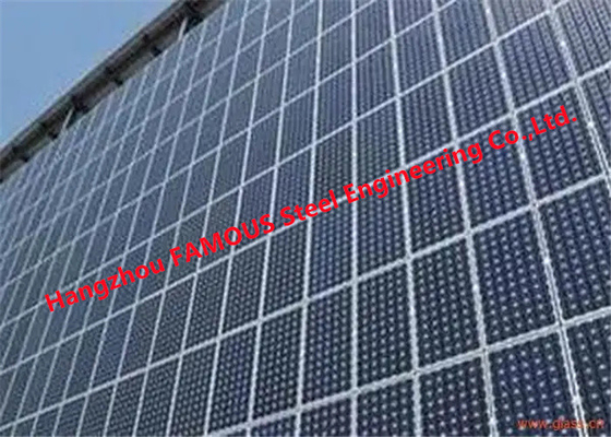 چین سیستم ماژول های ساختمان دیوار پرده شیشه ای فتوولتائیک خورشیدی تامین کننده
