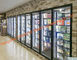 درب شیشه ای گرمکن سوپر مارکت برای اتاق سرد / قطعات یخچال / فریزر تامین کننده