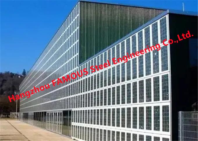 دیوار پرده ای تاشو فتوولتائیک یکپارچه ساختمان با انرژی خورشیدی برای ساختمان اداری 0