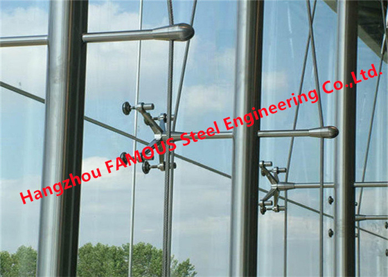 چین ساختمانهای عنکبوتی لعابدار ثابت با ساختار فولادی شیشه ای شیشه ای تامین کننده
