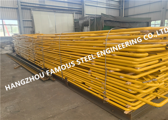 چین رنگ Q235b فولاد ساختاری دستگیره های حصار سازمانی سیستم اطراف تامین کننده
