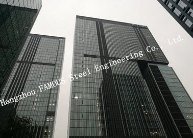 چین پرده شیشه ای پرده آلومینیومی پرده دیواری عایق حرارتی برای دفتر تجاری تجاری تامین کننده