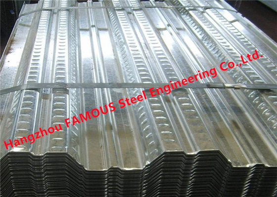 چین فلز گالوانیزه عرشه کامپوزیتی با تحمل بالا برای ساختمان سازه های فولادی تامین کننده