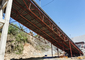 ساختمان فلزی پل عابر پیاده رنگ شده بیلی پانل پیش ساخته تامین کننده