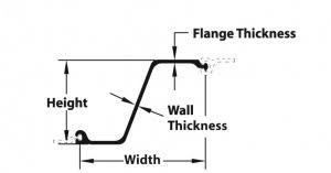 شمع ورق فولادی نوع Z استاندارد برای دیوارهای اسکله 0