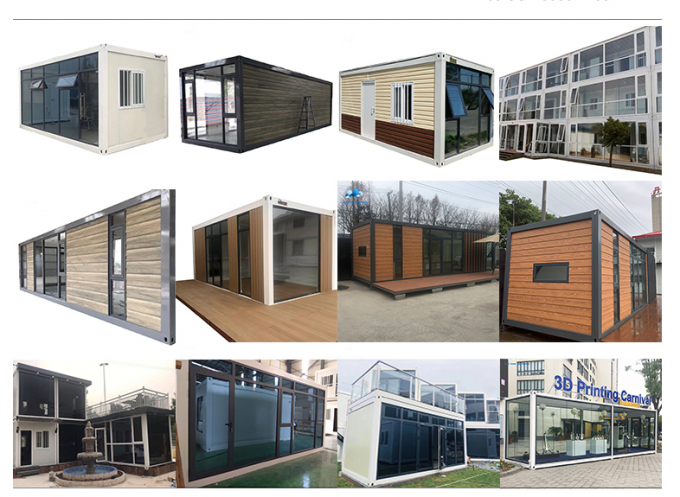 Lowes Flat Pack Homes Prebuilt Container House گاراژ انباری تاشو 0