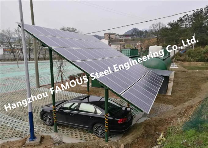 ساختار تولید انرژی آنودایز پانل فتوولتائیک آلومینیومی خورشیدی PV Carports 0