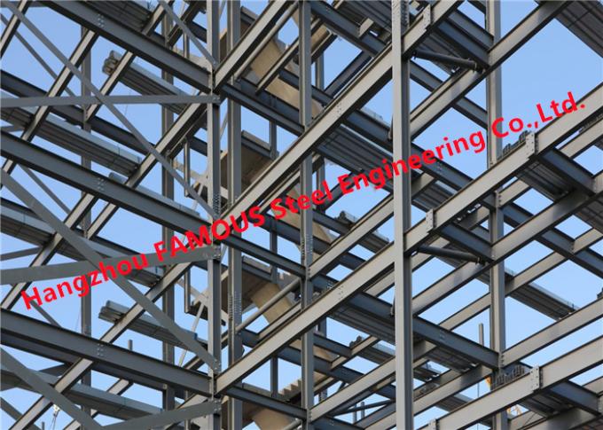 ساختمانهای انبار کارگاه سازه فولادی سفارشی Q355B ISO9001 0