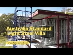 خانه ماژولار لوکس فولاد سبک ویلا مدرن پیش ساخته گج نور گالوانیزه